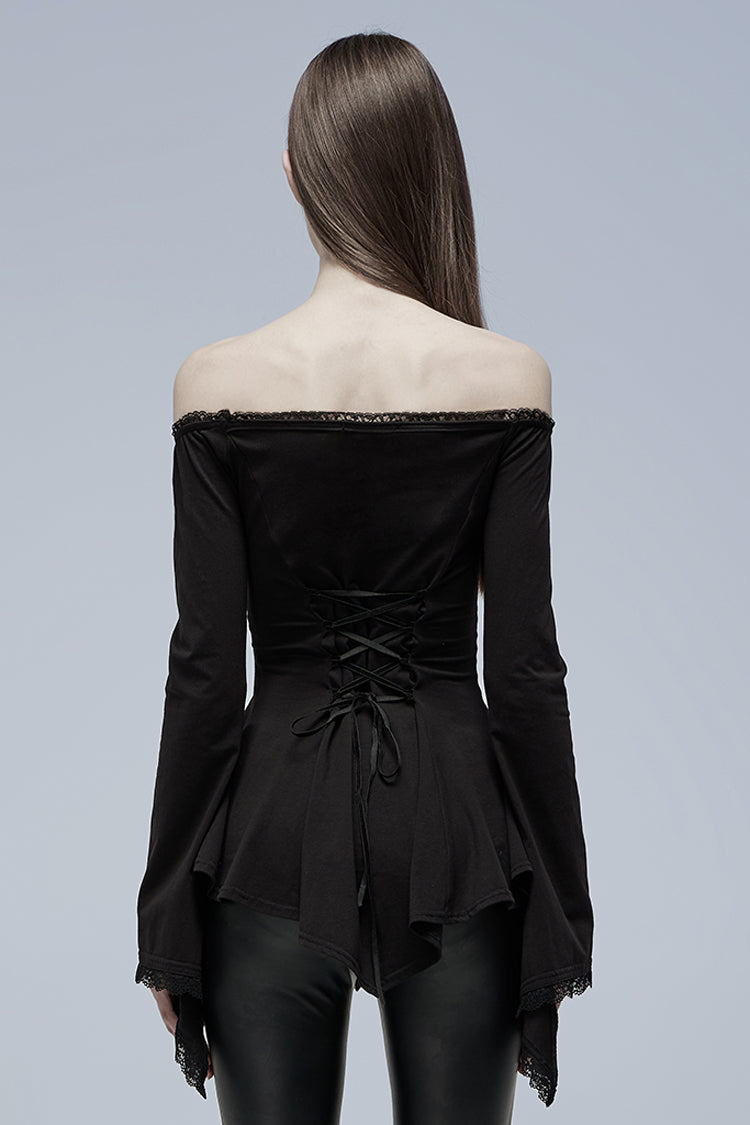 Vampire Off-Shoulder Long-Sleeve Gothic Blouse
