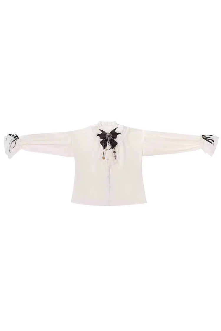 Embroidered Prince Ouji Vest and Shorts Set in Black