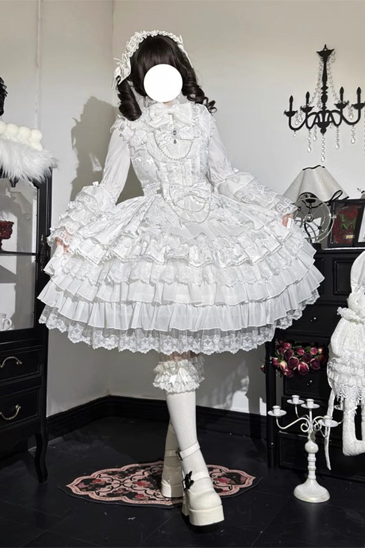 Gorgeous Multi-Layer JSK Dress with Bow in 4 Colors