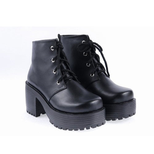 High Heel Platform Classic Lolita Patent Shoes