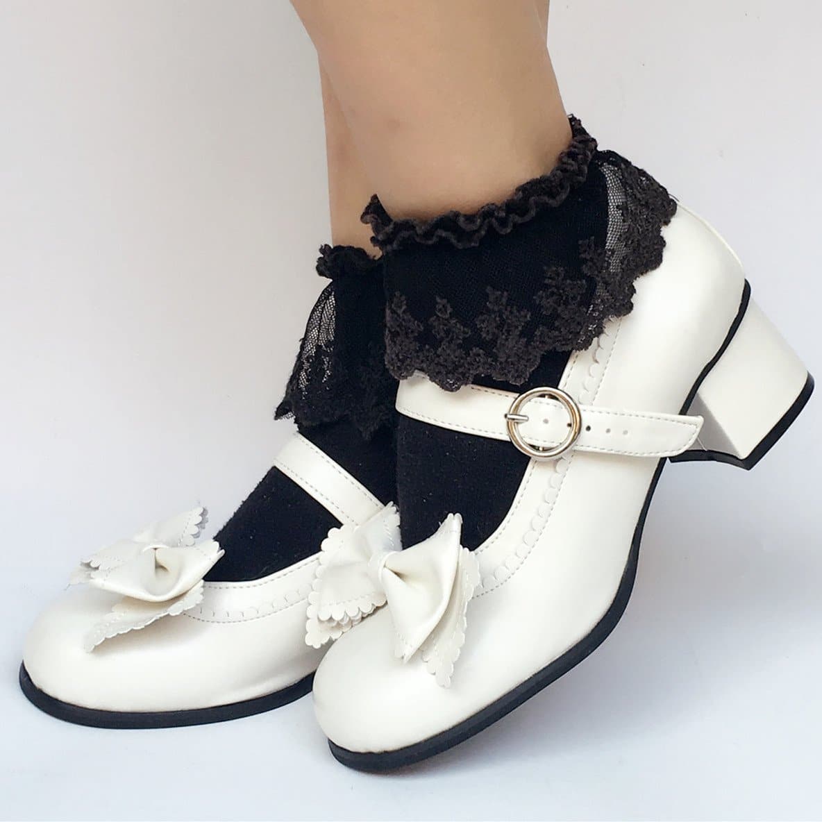 Bow Custom Made Lolita Elegant SP168082 Shoes