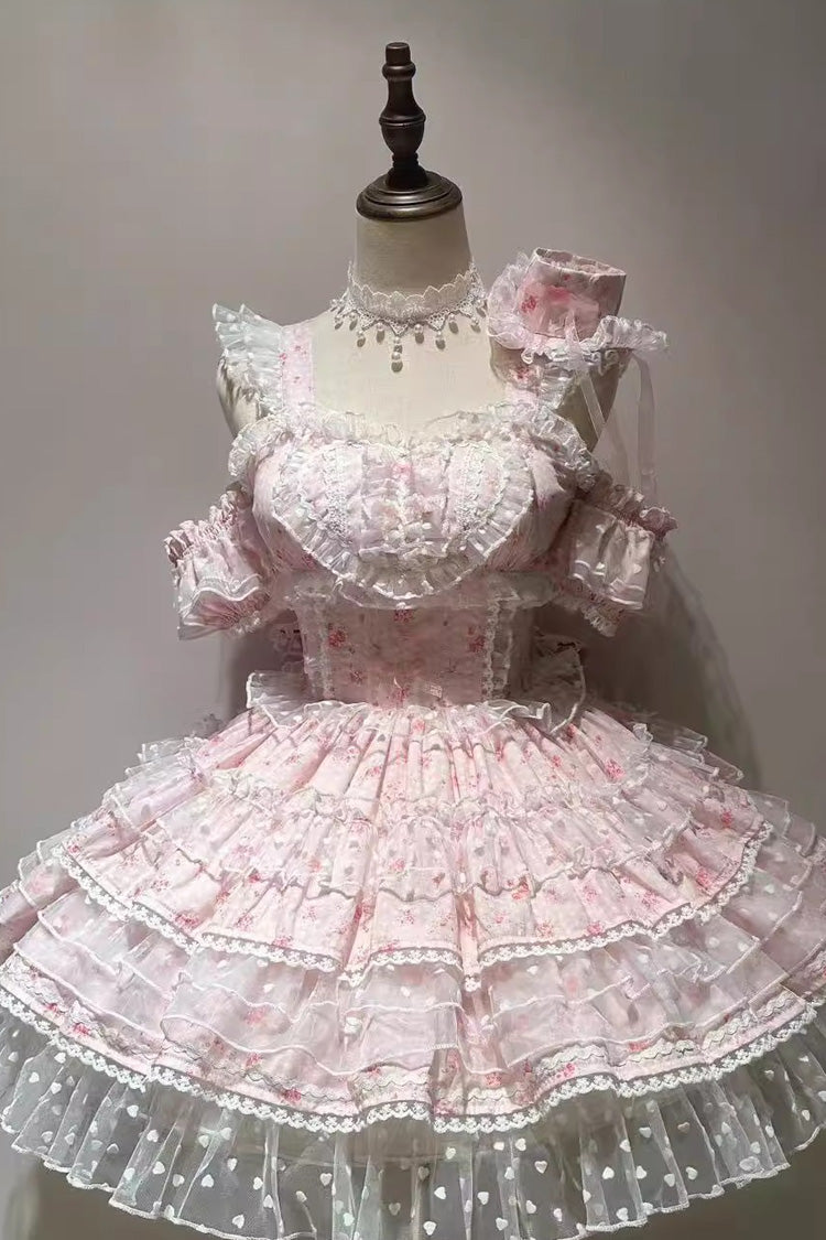 Dopamine Multilayer Lace Sweet Lolita Jumper Dress in 5 Hues