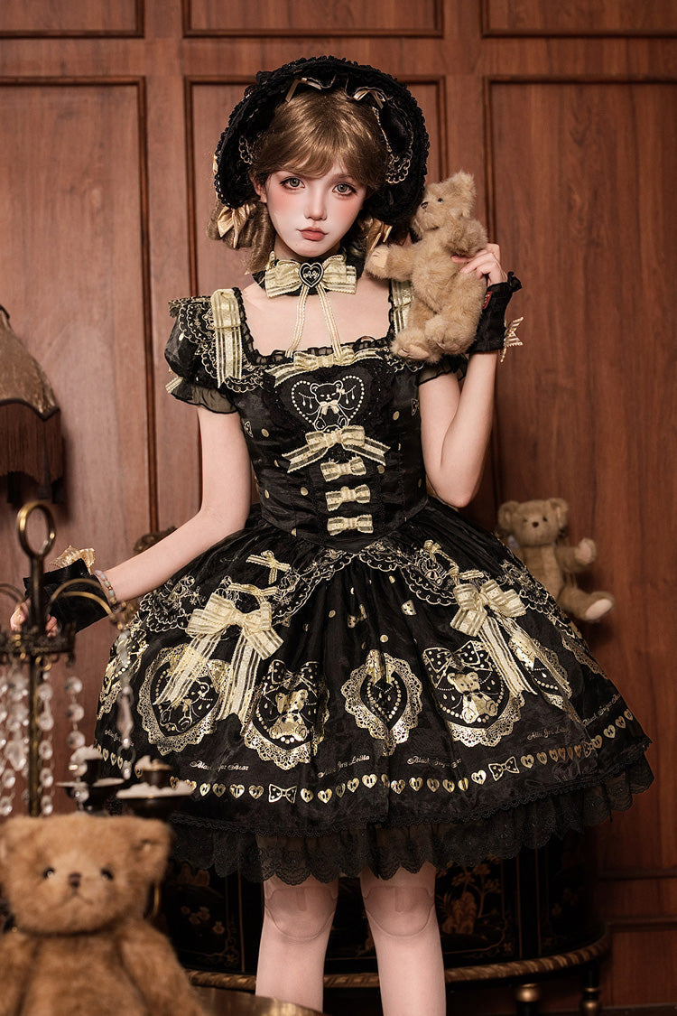 Classic Lolita Dress with Bow and Lace