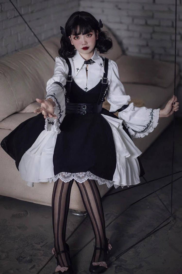 Black Stockholm Lover Gothic Plus Size Jsk Dress