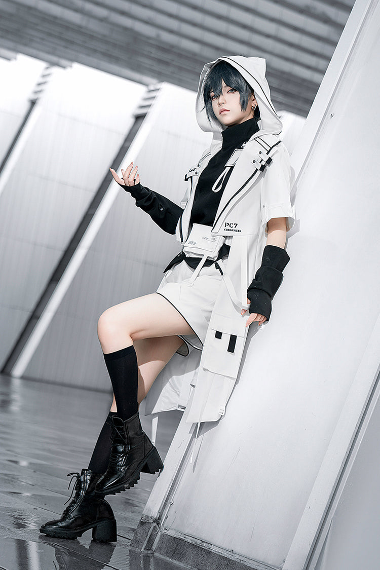 Ivory Cat Ear Prince Coat with Ouji Fashion Style - White Cat