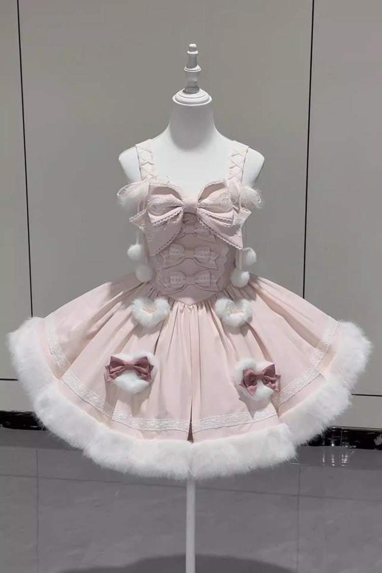 Furry Bow Sweet Lolita Dress
