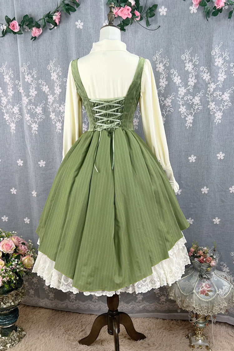 Printed Embroidered Bustier Jsk Dress - Dreamlike Realm