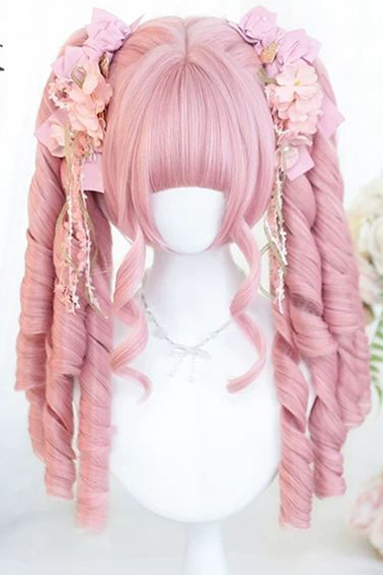 Roman Curl Pigtails Wig Set - Lolita Short Style