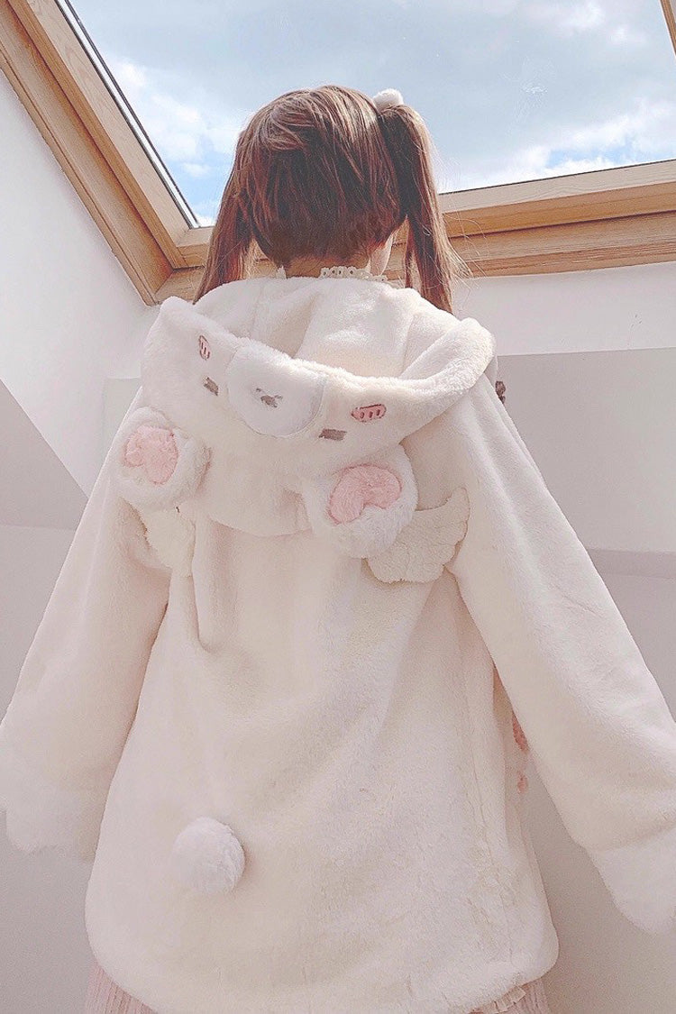 Cozy Hooded Sleepy Bear Cat Sweet Lolita Winter Coat