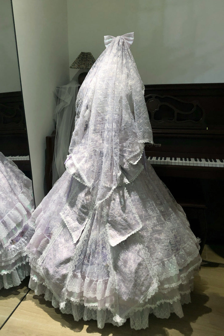 Embroidered Ruffled Hanayome Plus Size Lolita Dress Set