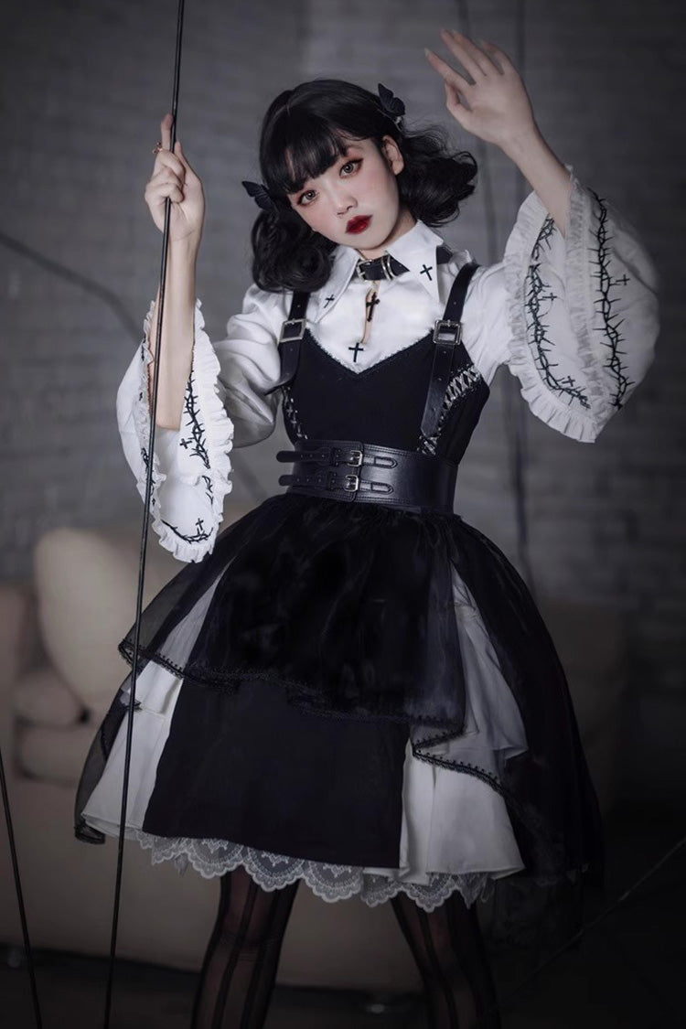 Black Stockholm Lover Gothic Plus Size Jsk Dress