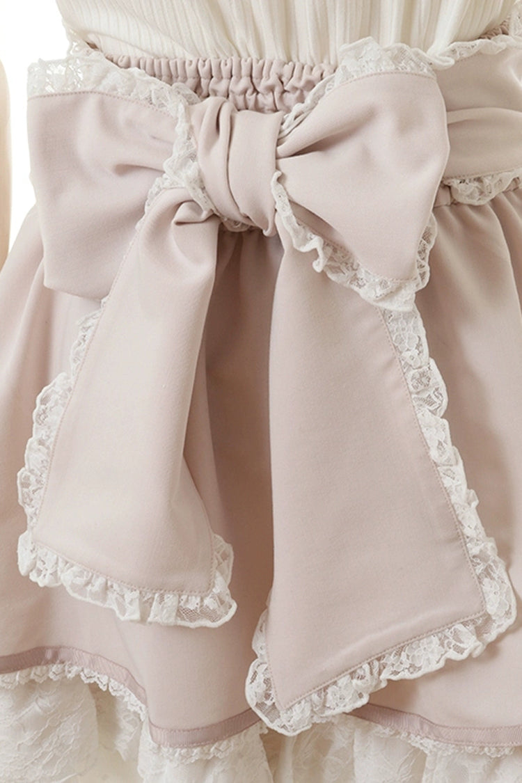 Rose High-Waist Layered Lace Jirai Kei Skirt