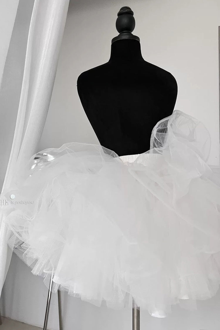 Boat-Neck Ruffled Bow Princess Dress