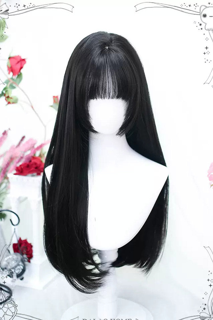 Cute Sweet Lolita Long Wig, Solid Color