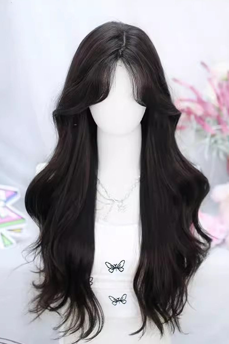 Middle-Parted Curly Wig - Long Lolita Hair