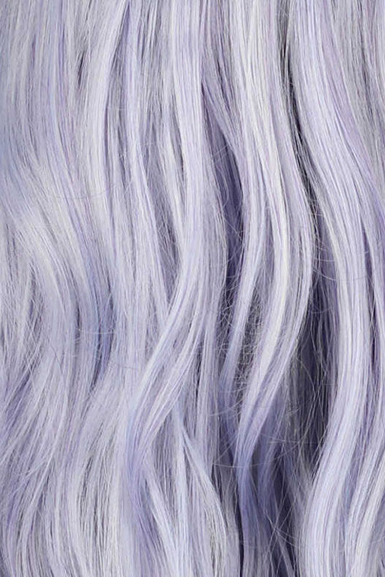Plum Side-Swept Bangs Long Wavy Lolita Hairpiece