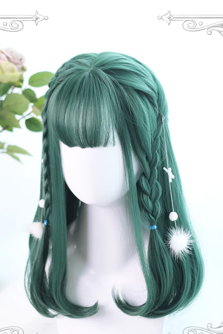 Emerald Long Curly Retro Lolita Hairpiece