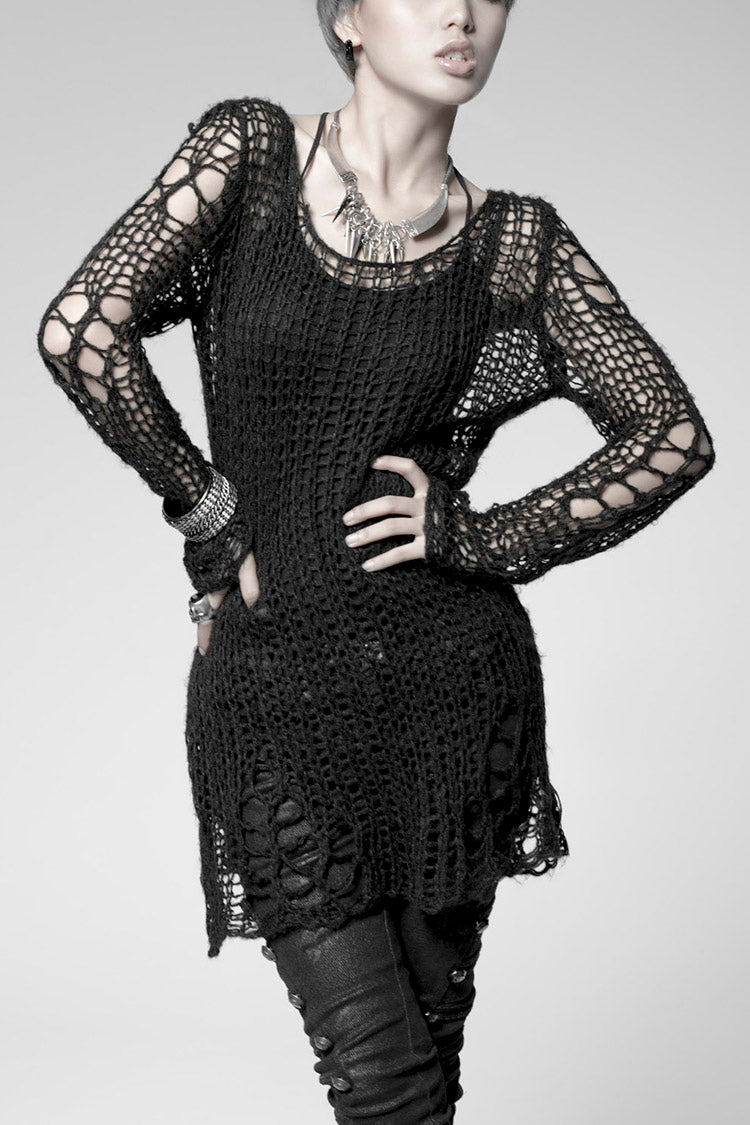 Women's Steampunk Sweater - Ripped Print, 3 Shades