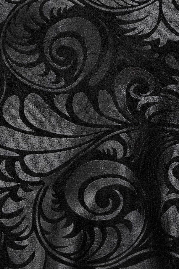 Carved Floral Faux Leather Gothic Sleeveless Vest for Men