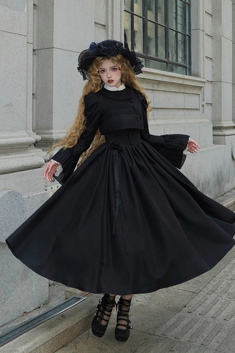 Classic Gothic Lolita JSK Dress with Night Traveler and Support