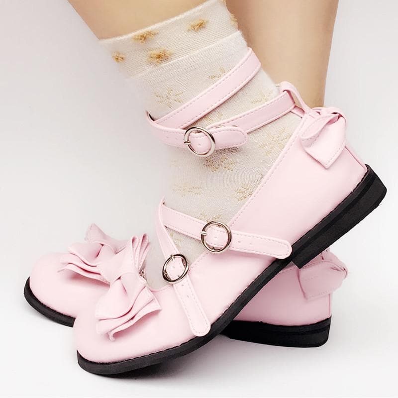 SP168069 Bow Made Pink Baby Custom Shoes Lolita