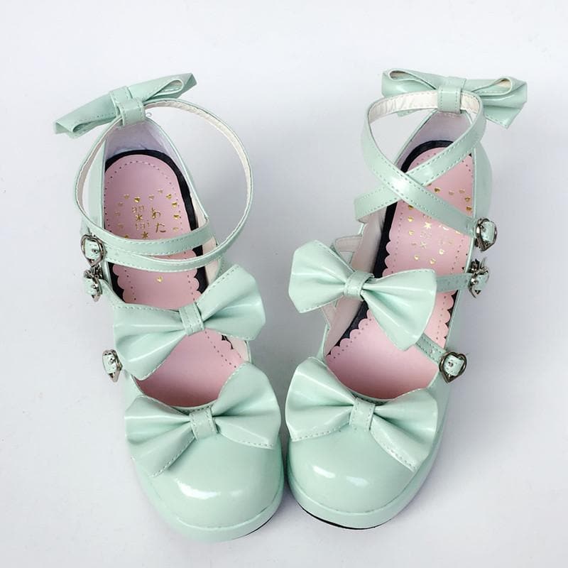 Lolita Made Mint Shoes Baby Bow SP168066 Custom