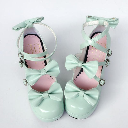 Lolita Made Mint Shoes Baby Bow SP168066 Custom