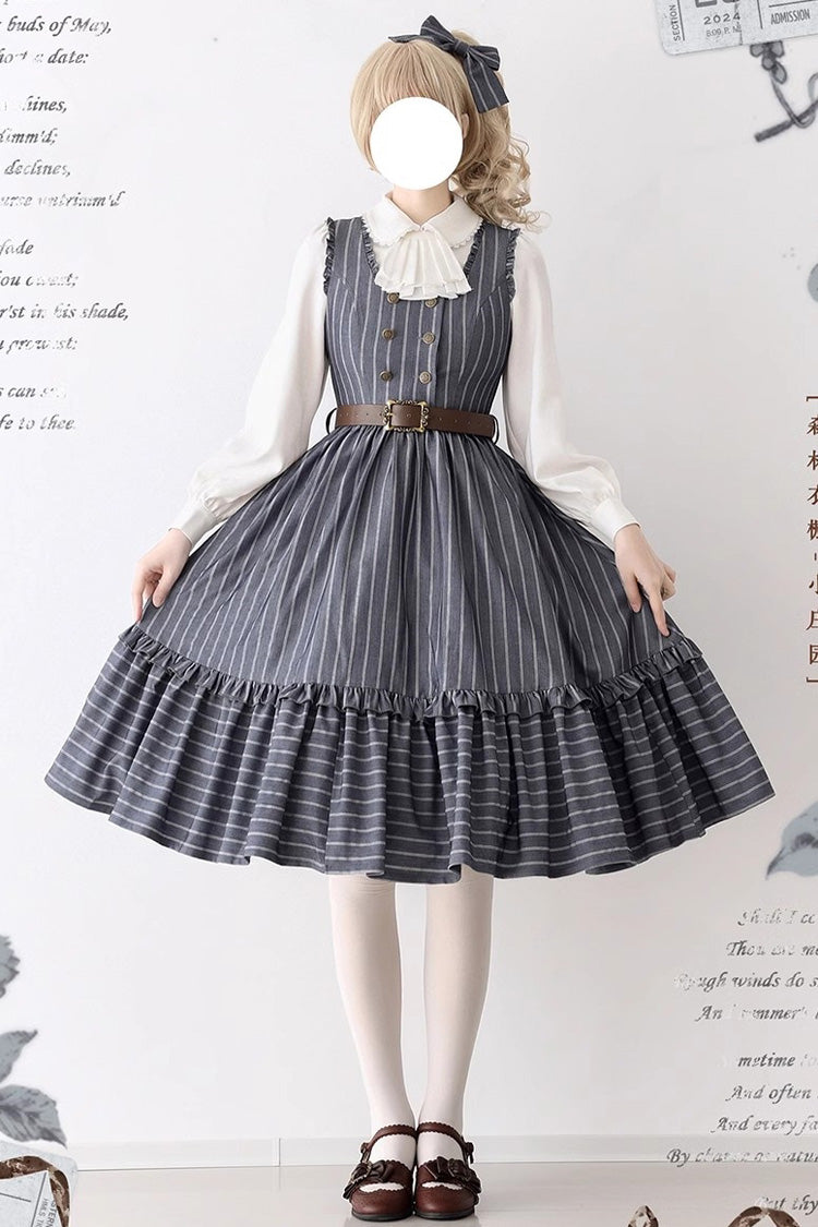 Small Estate Vintage Elegant Lolita Dress with Ruffle Details