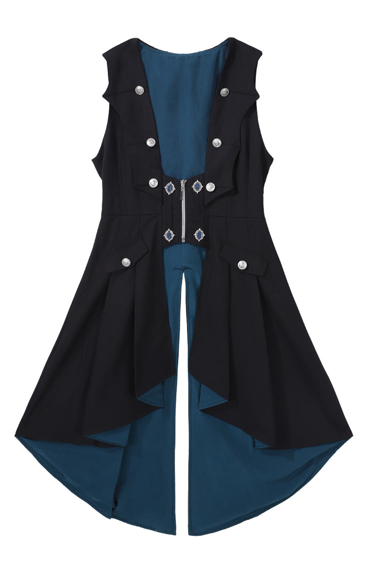 Ebony Long-Sleeve Gothic Ouji 4-Piece Ensemble - Deep Music