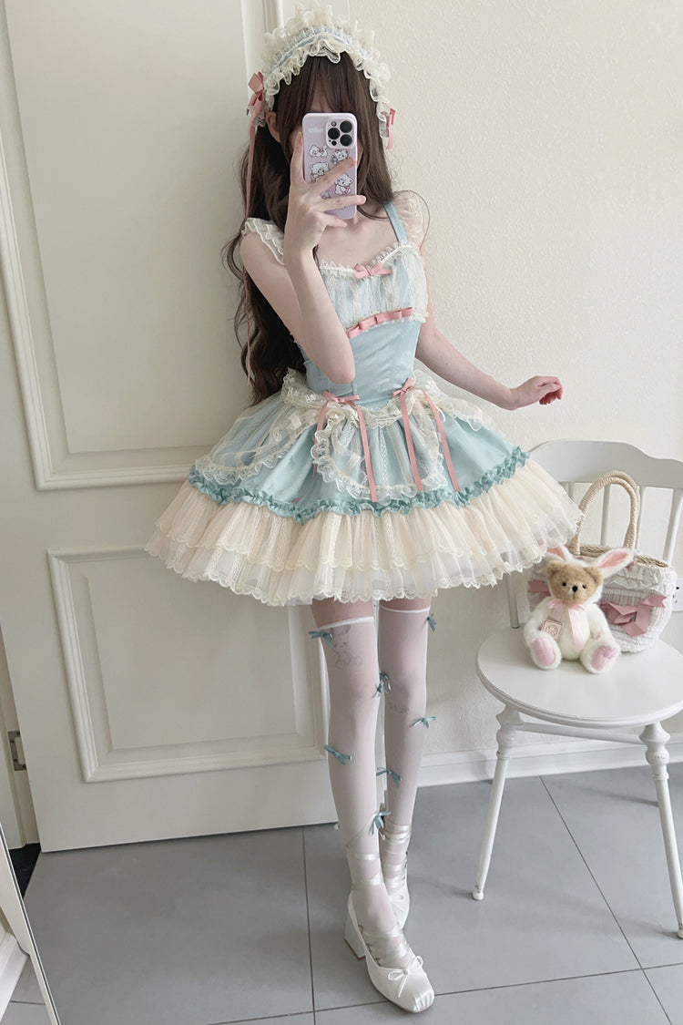 Ballet Lace JSK Dress with Bowknot in 4 Colors