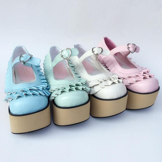 Horse Made Wooden Edges SP168050 Falbala Custom Shoes