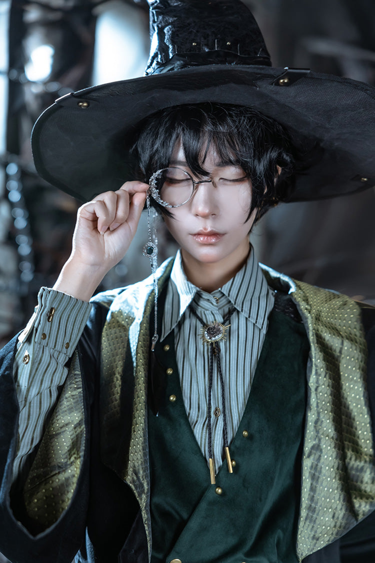 Emerald Double-Breasted Slim Ouji Prince Handsome Lolita Waistcoat