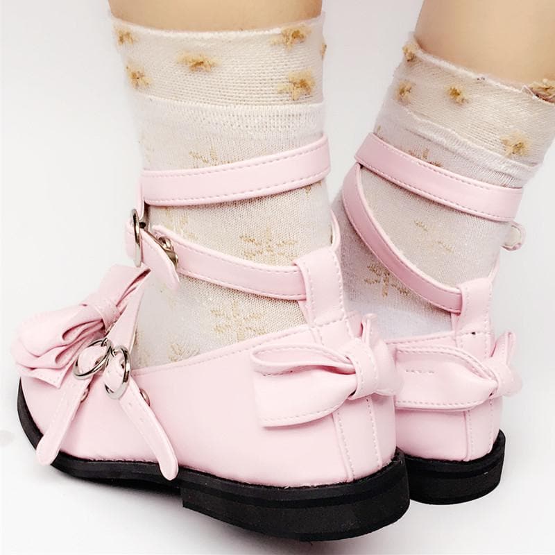 SP168069 Bow Made Pink Baby Custom Shoes Lolita