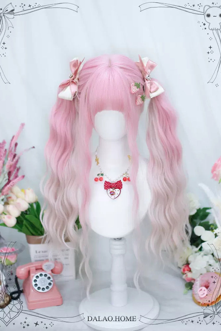 Rose Long Curly Gradient Lolita Wig
