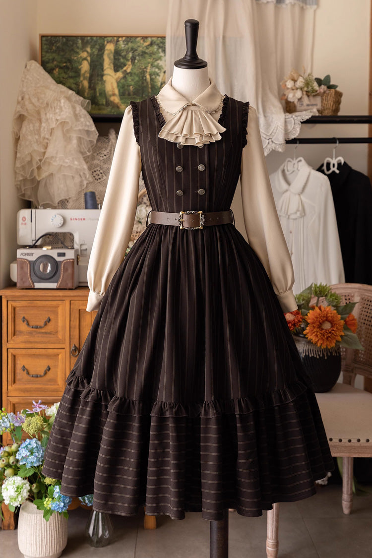 Small Estate Vintage Elegant Lolita Dress with Ruffle Details