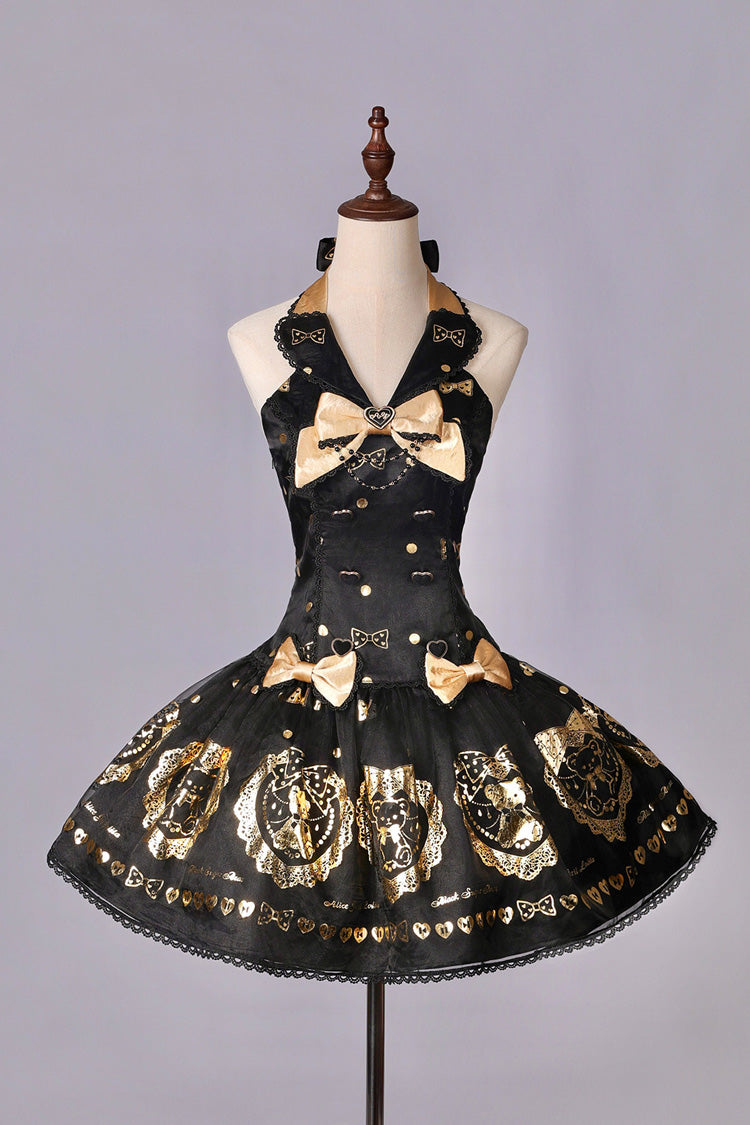 Classic Lolita Dress with Bow and Lace