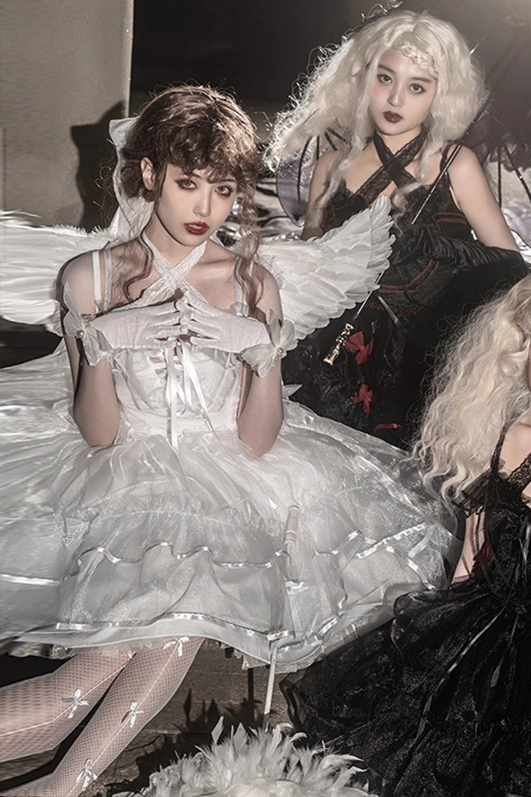 Seven Deadly Sins Gothic Plus Size Lolita JSK with Double Ruffles
