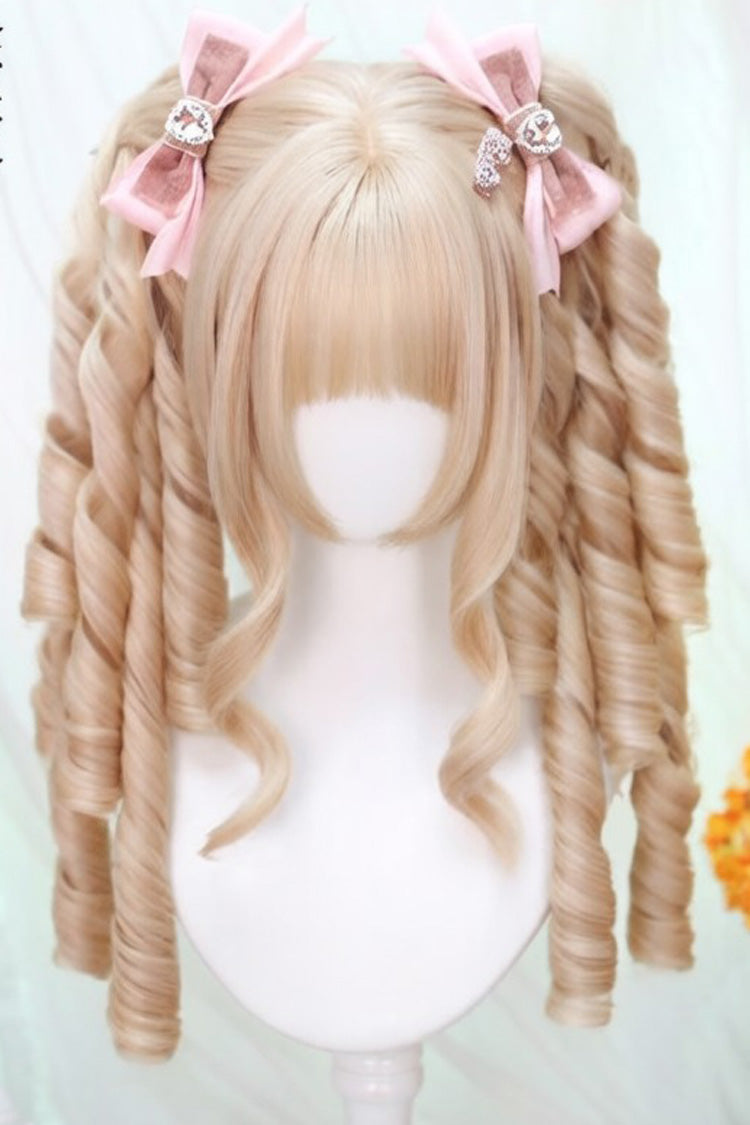 Roman Curl Pigtails Wig Set - Lolita Short Style