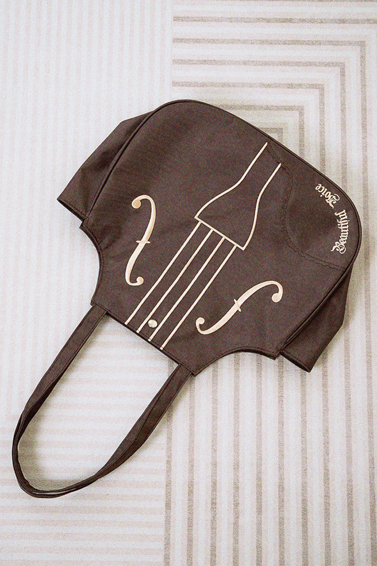 Violin Embroidered Bow Chinese Vintage Lolita Shoulder Bag