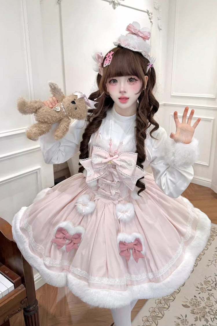 Furry Bow Sweet Lolita Dress