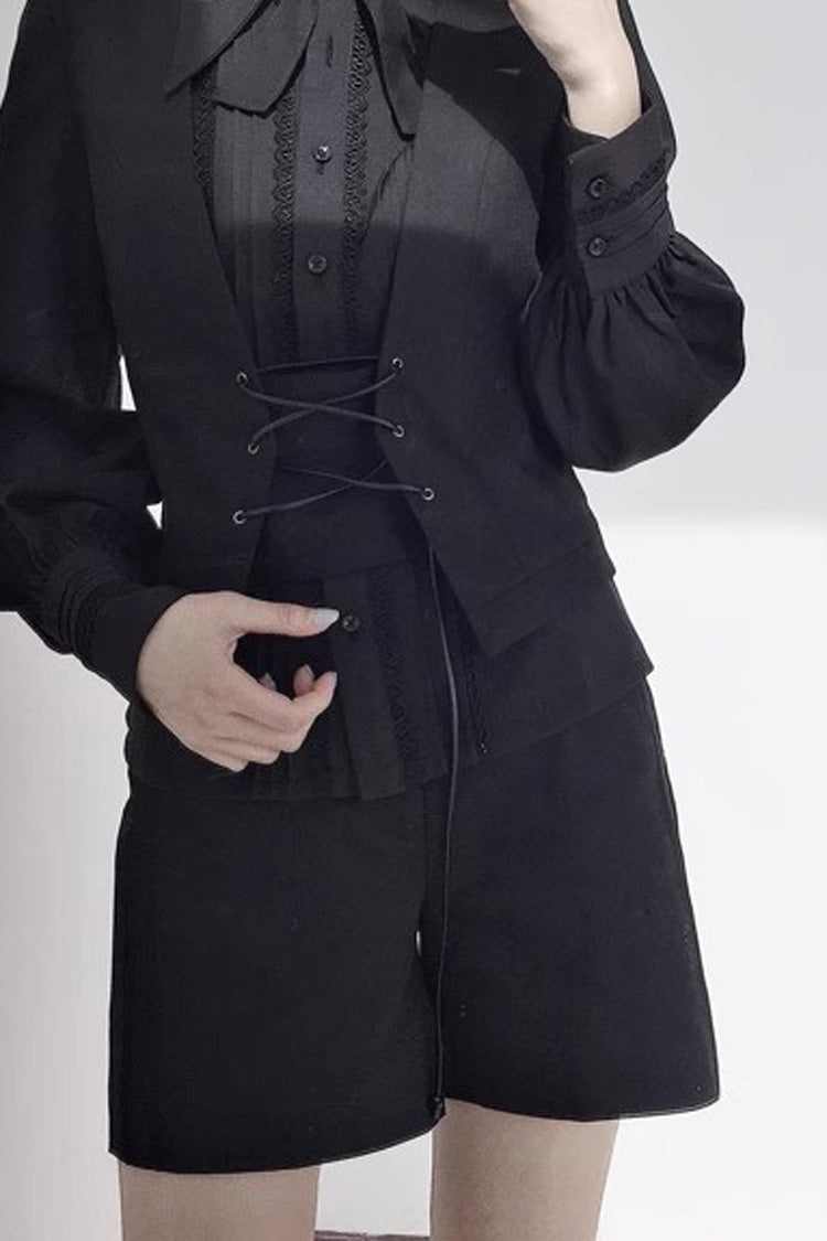 Vintage Ouji Lolita Shorts with Elegant Gothic Detailing