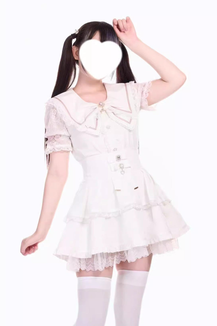 Fruit Candy Ruffle Bowknot Lace Skirt in 5 Colors