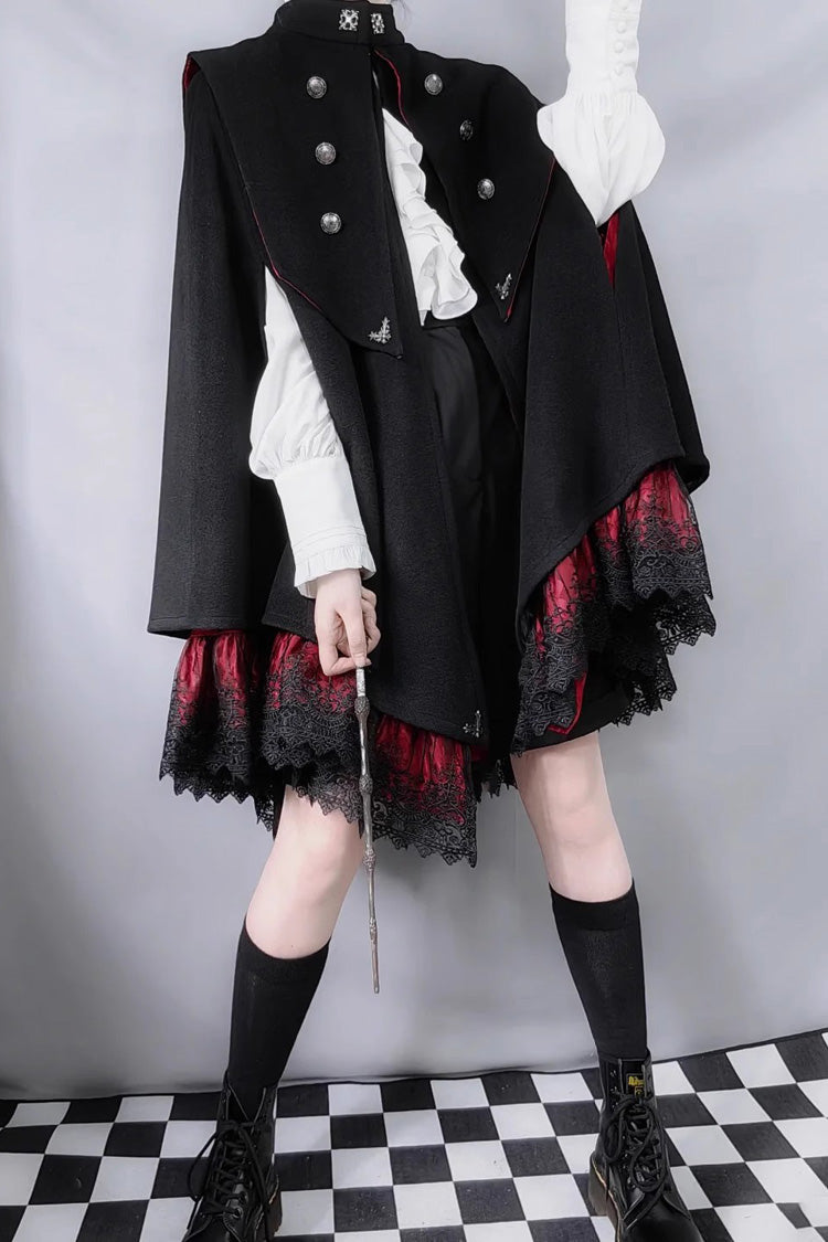 Gothic Prince Double-Breasted Ouji Cloak Coat, 3 Colorways