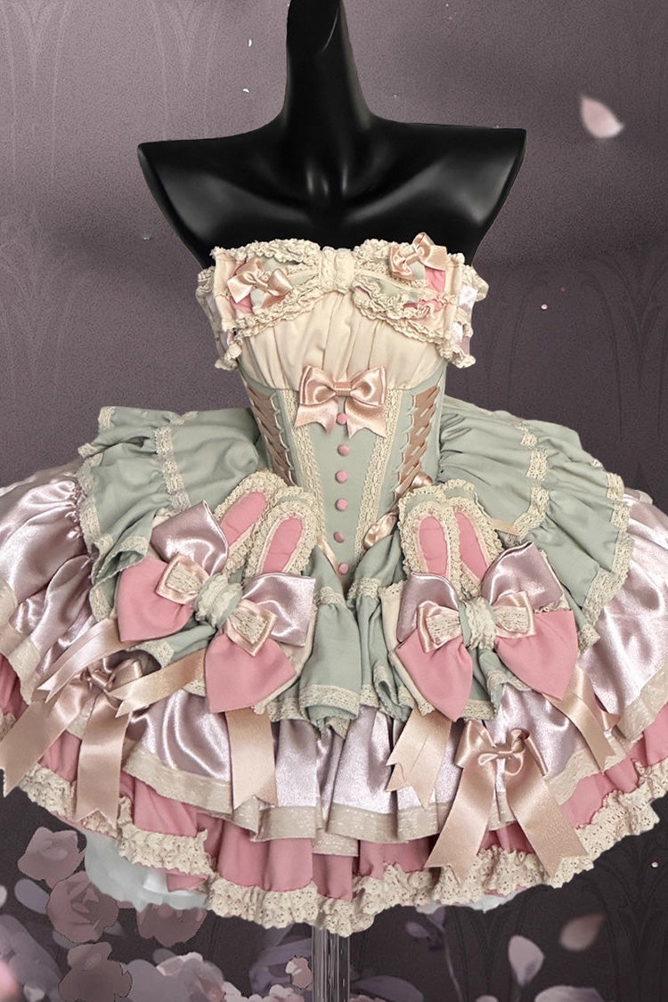Ribbon Dance Sweet Princess Lolita Dress with Multi-Layered Ruffles