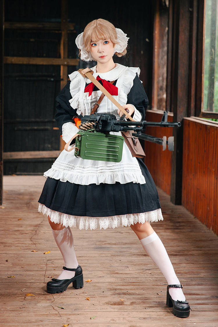 Puff Sleeve Bow Vintage Classic Lolita Dress