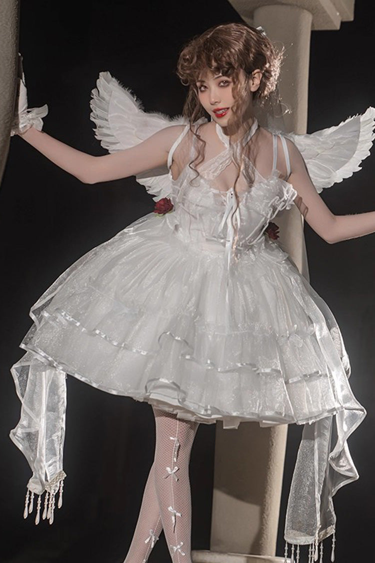 Seven Deadly Sins Gothic Plus Size Lolita JSK with Double Ruffles