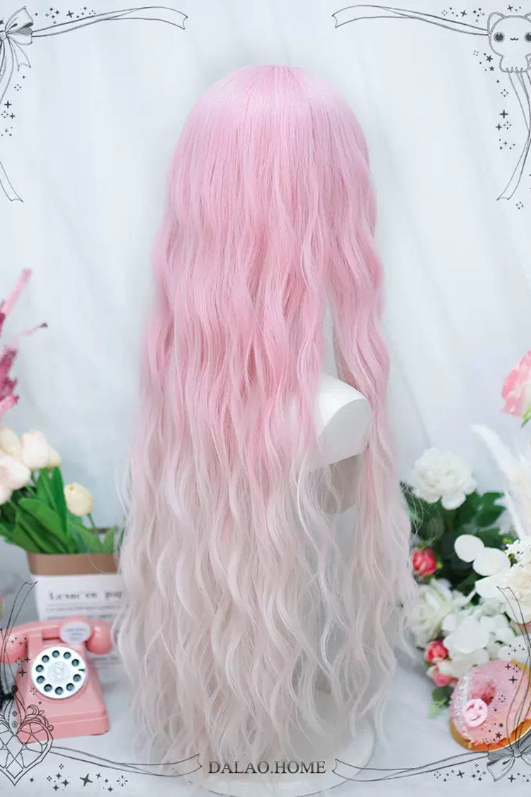 Rose Long Curly Gradient Lolita Wig