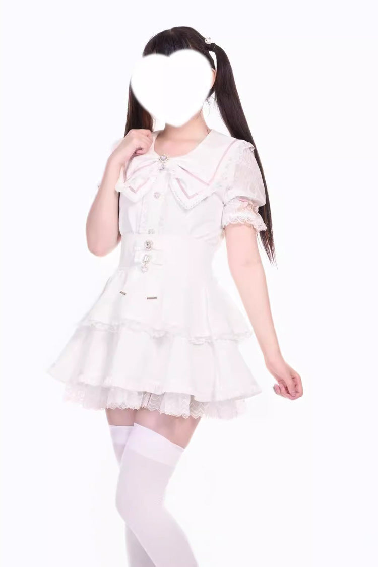 Fruit Candy Ruffle Bowknot Lace Skirt in 5 Colors