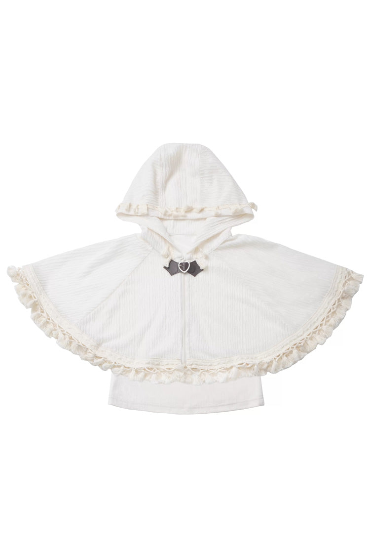 Brown Double-Layer Printed Ruffled Spliced Lace Sweet Skirt - Warm Summer Days