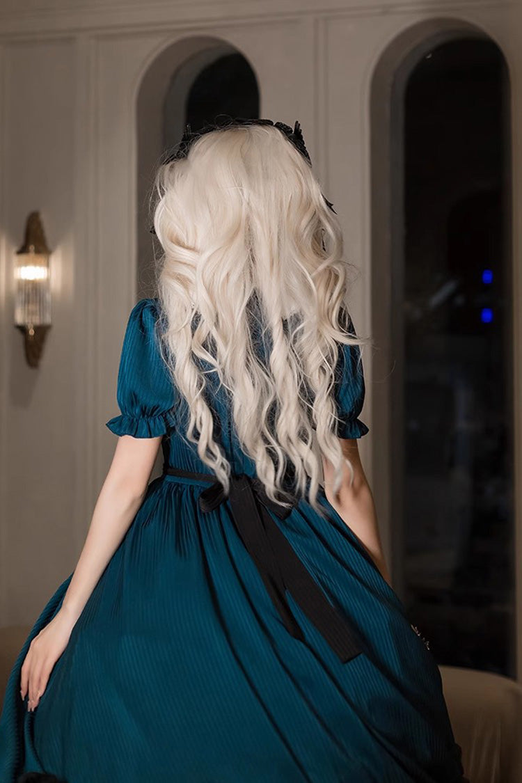 Emerald Deacon Apron Detachable Short-Sleeve Gothic Lolita Dress